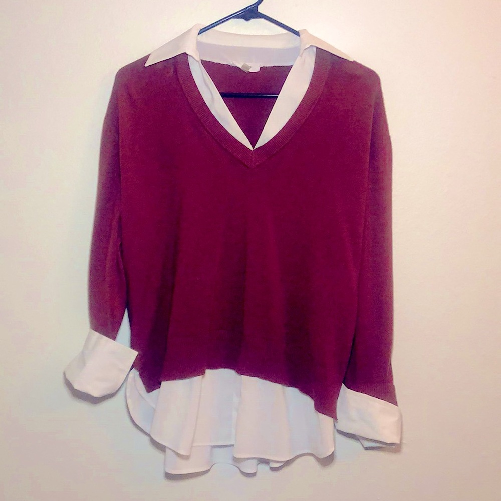 Milano sweater button up.